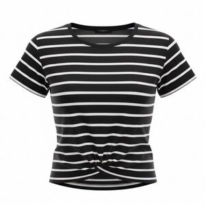 New Sanctuary Striped Knot Top